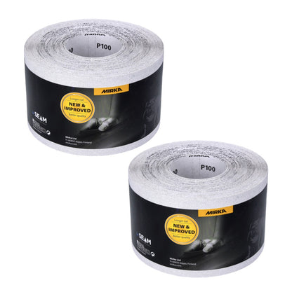 Papier abrasif Mirka BASECUT 115 mm x 50 m P100 2x rouleau abrasif (2x 2251100110N) papier abrasif universel