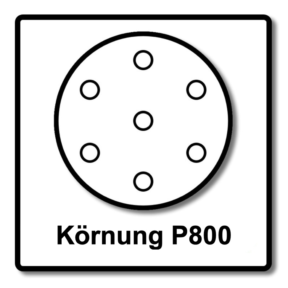 Mirka BASECUT Schleifscheiben 150 mm P800 400 Stk. ( 4x 2261109981 ) Grip 15 Loch