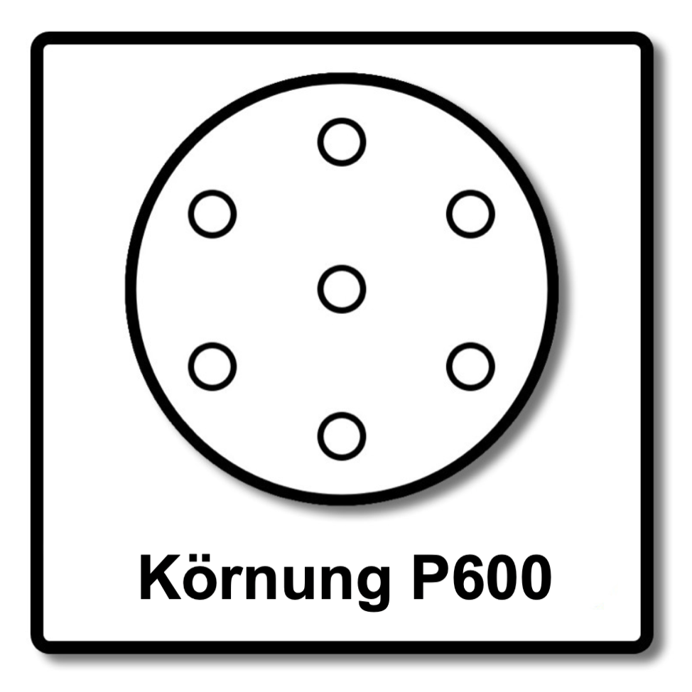 Mirka BASECUT Schleifscheiben 150 mm P600 400 Stk. ( 4x 2261109961 ) Grip 15 Loch - Toolbrothers