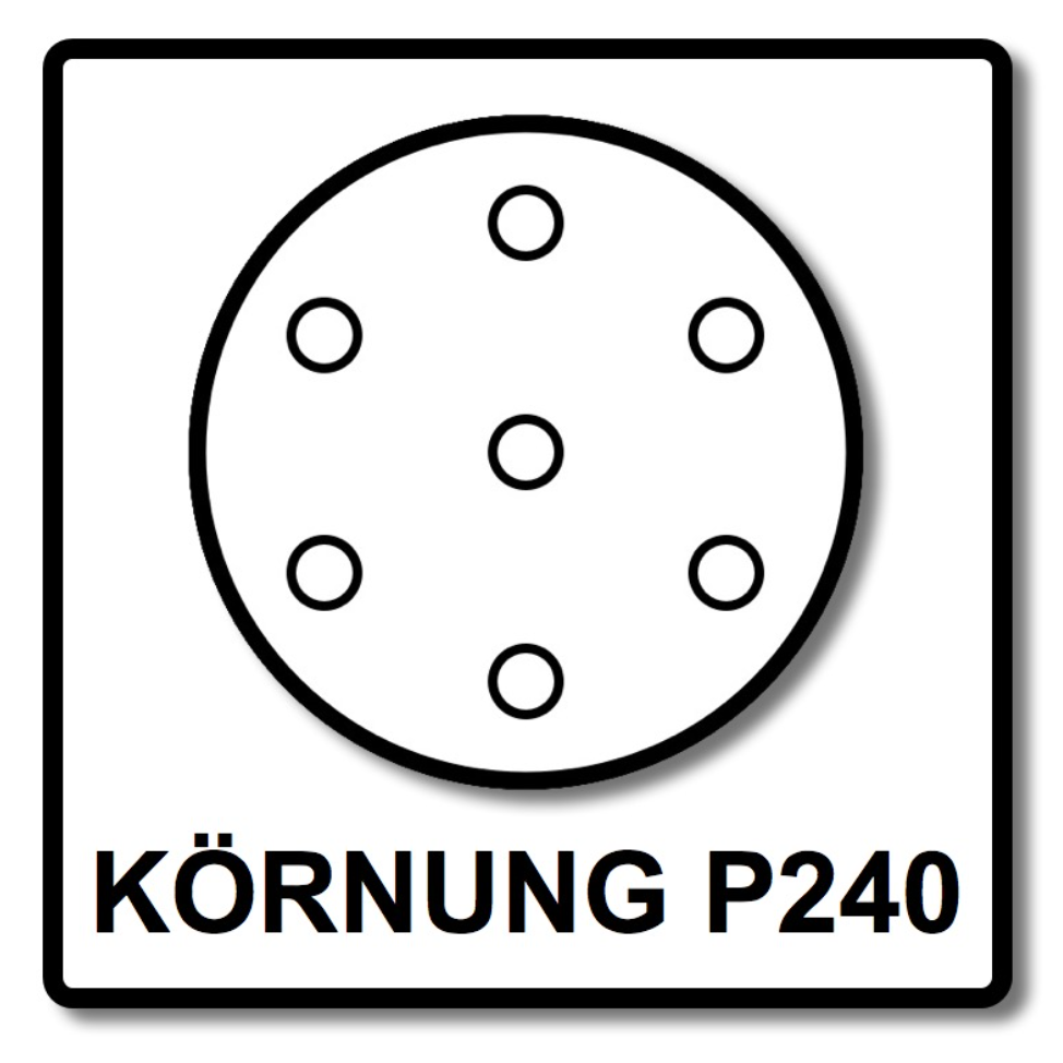 Mirka BASECUT Schleifscheiben 150 mm P240 200 Stk. ( 2x 2261109925 ) Grip 15 Loch - Toolbrothers