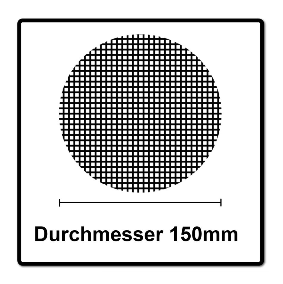 Disques abrasifs Mirka BASECUT 150 mm P80 200 pièces (2x 2261109980) Grip 15 trous