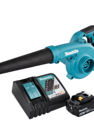 Souffleur de feuilles Makita DUB 185 RT1 sur batterie 18 V + 1x batterie 5,0 Ah + chargeur