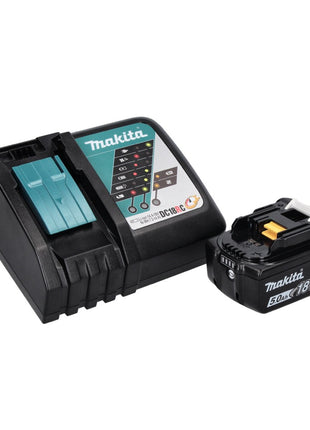 Souffleur de feuilles Makita DUB 185 RT1 sur batterie 18 V + 1x batterie 5,0 Ah + chargeur