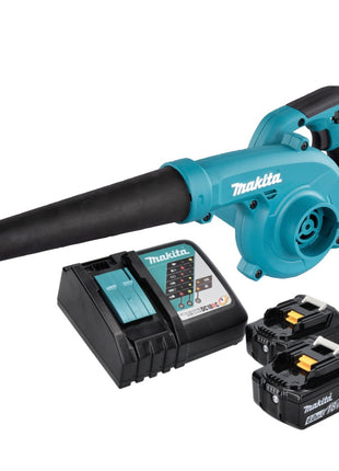 Souffleur de feuilles Makita DUB 185 RG sur batterie 18 V + 2x batteries 6,0 Ah + chargeur