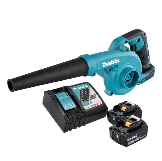 Souffleur de feuilles Makita DUB 185 RG sur batterie 18 V + 2x batteries 6,0 Ah + chargeur