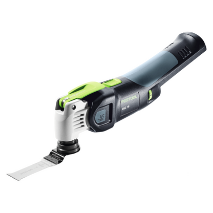 Festool VECTURO OSC 18 E-Basic Set Akku Oszillierer 18 V Starlock Max Brushless + 1x Akku 4,0 Ah + 7 tlg. Zubehör Set + Systainer - ohne Ladegerät - Toolbrothers