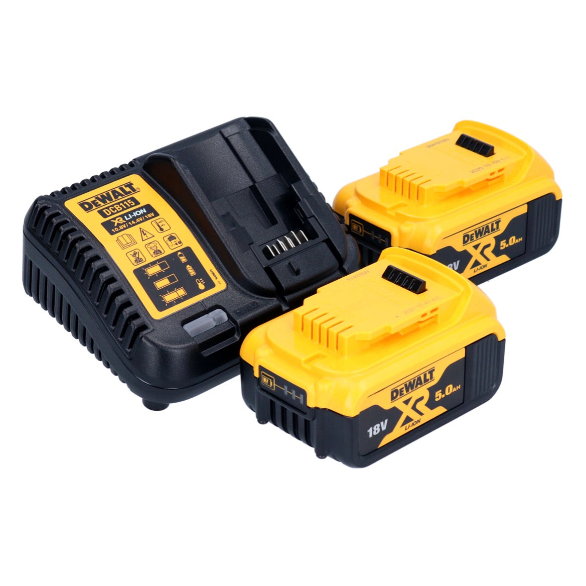 Pack combiné de batterie DeWalt DCK 266 P2T 18 V perceuse à percussion DCD 796 + outil à percussion DCF 887 + 2x batteries 5,0 Ah + chargeur + TSTAK