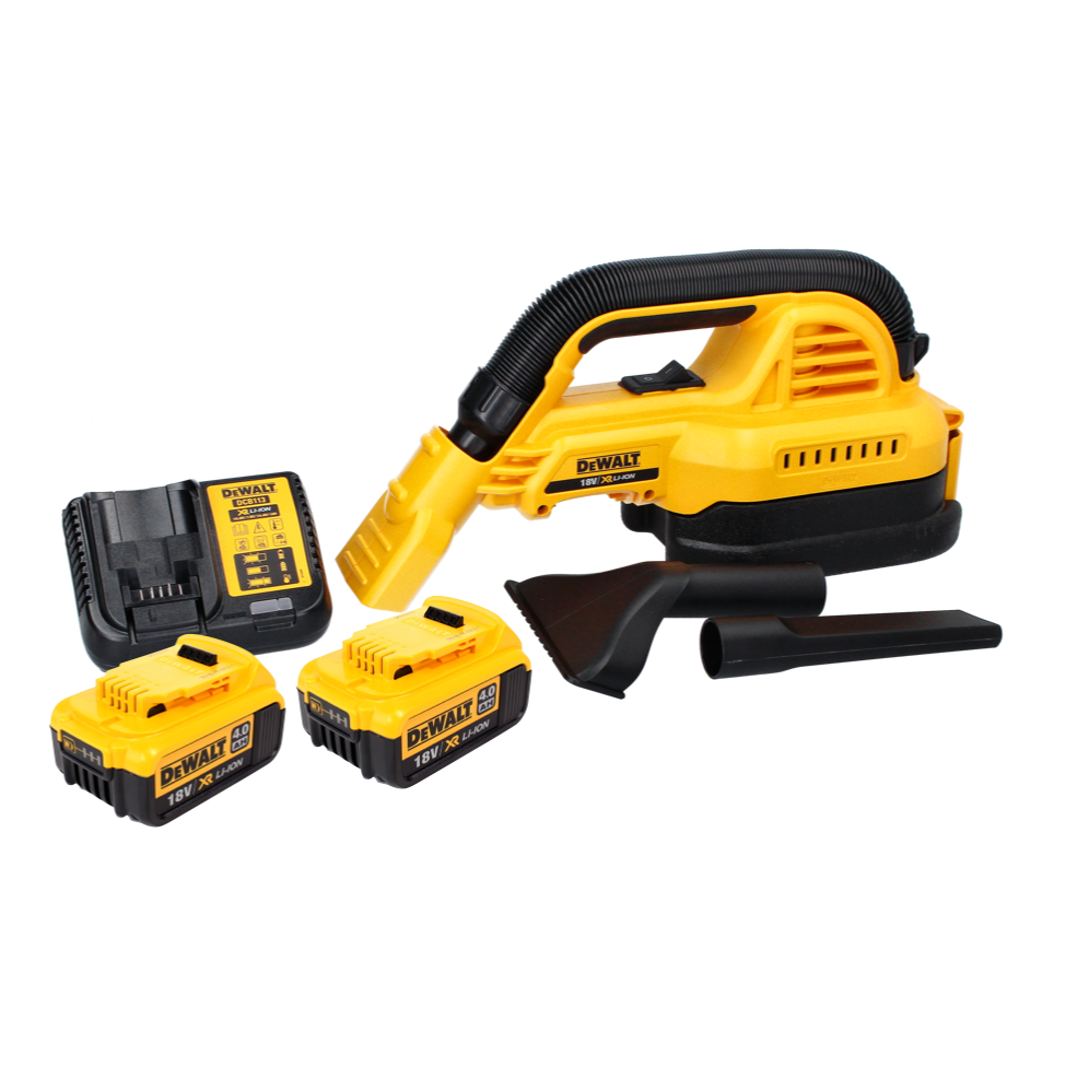 Aspirateur à main à batterie DeWalt DCV 517 M2 18 V 1,9 L + 2x batteries 4,0 Ah + chargeur