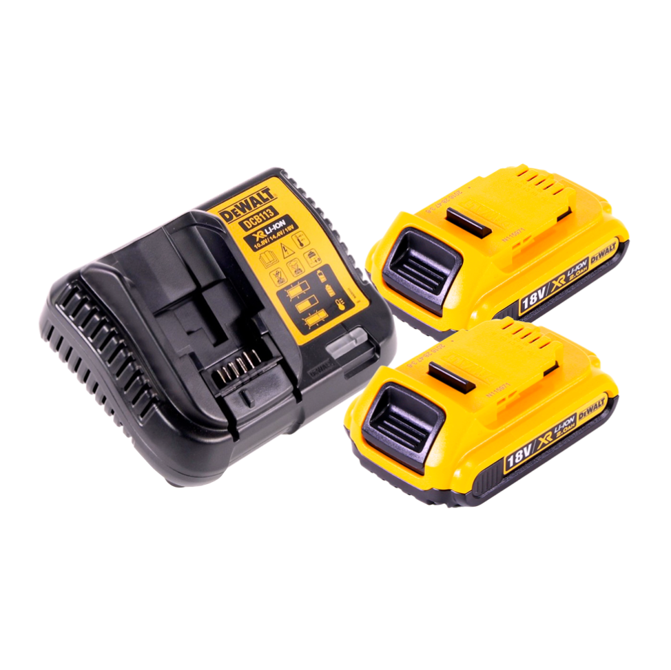 DeWalt DCS 570 D2 Akku Handkreissäge 18 V 184 mm Brushless + 2x Akku 2,0 Ah + Ladegerät - Toolbrothers