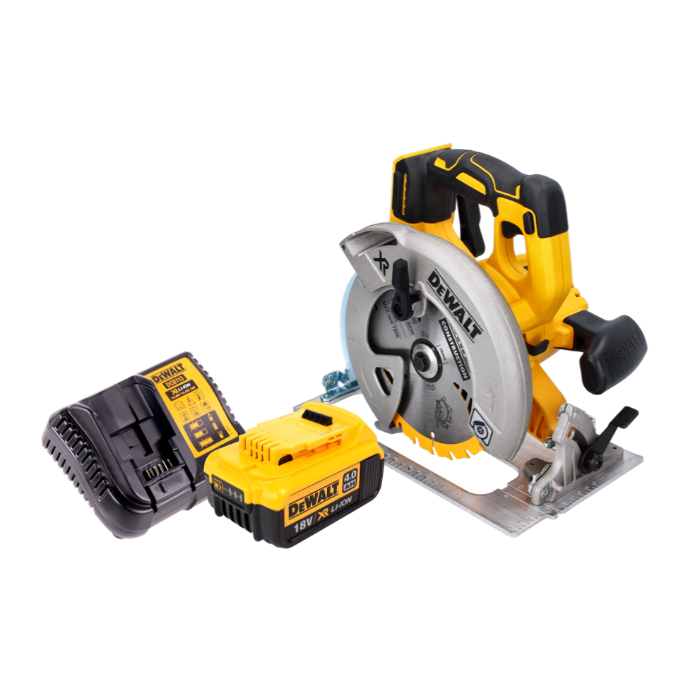 DeWalt DCS 570 M1 Akku Handkreissäge 18 V 184 mm Brushless + 1x Akku 4,0 Ah + Ladegerät - Toolbrothers