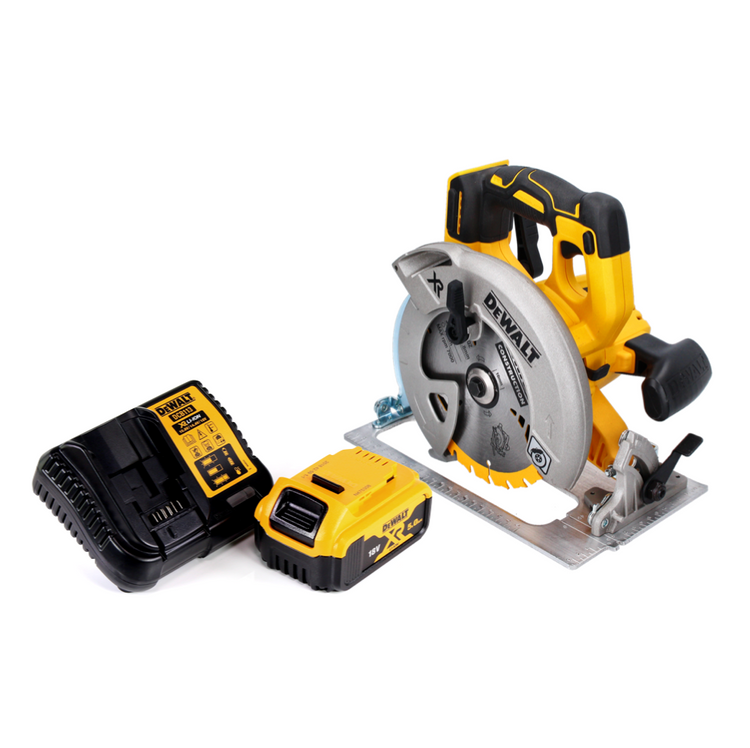 DeWalt DCS 570 P1 Akku Handkreissäge 18 V 184 mm Brushless + 1x Akku 5,0 Ah + Ladegerät - Toolbrothers