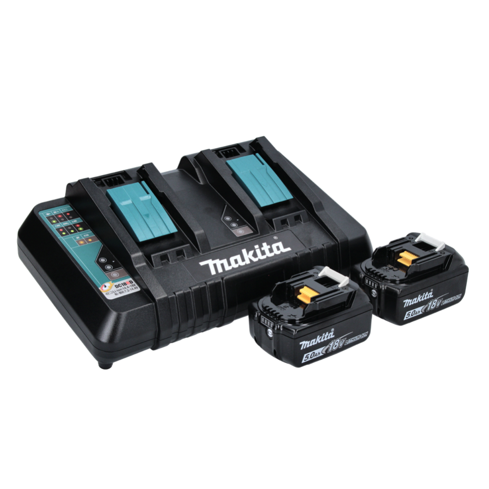 Makita DCW 180 PT glacière et boîte chauffante à batterie 36 V (2x 18 V) 20 L + 2x batterie 5,0 Ah + double chargeur