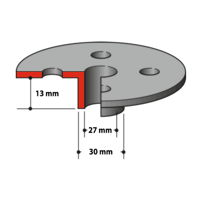 Makita manchon de copie 30 mm (164471-6) pour toupie RP 0900 / RP 2300 / RT 0700