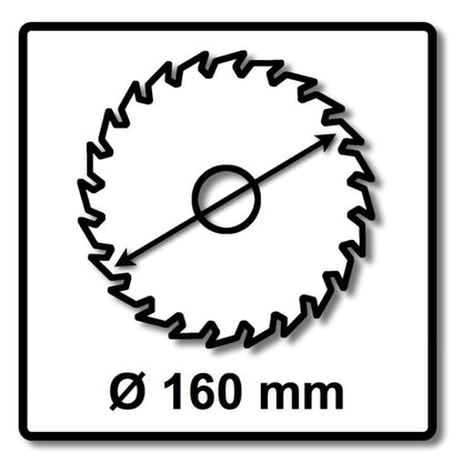 Festool Kreissägeblatt Aluminium / Plastics HW 160 x 1,8 x 20 mm F/FA52 ( 205555 ) für Tauchsägen TS 55 F, TSC 55 K & Handkreissägen HK 55, HKC 55 - Toolbrothers