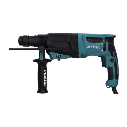 Makita HR 2630 TJ marteau combiné 800 W 2,4 J SDS Plus + jeu de 7 forets + mandrin à serrage rapide + Makpac