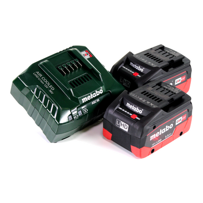 Cisaille à gazon et arbustes à batterie Metabo SGS 18 LTX Q 18 V + 2x batteries 5,5 Ah + chargeur + métaBOX