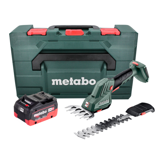 Cisaille à gazon et à arbustes sans fil Metabo SGS 18 LTX Q 18 V + 1x batterie 8,0 Ah + metaBOX - sans chargeur