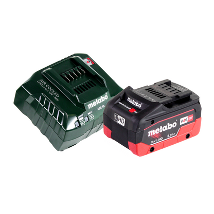 Cisaille à gazon et arbustes sans fil Metabo SGS 18 LTX Q 18 V + 1x batterie 8,0 Ah + chargeur + métaBOX