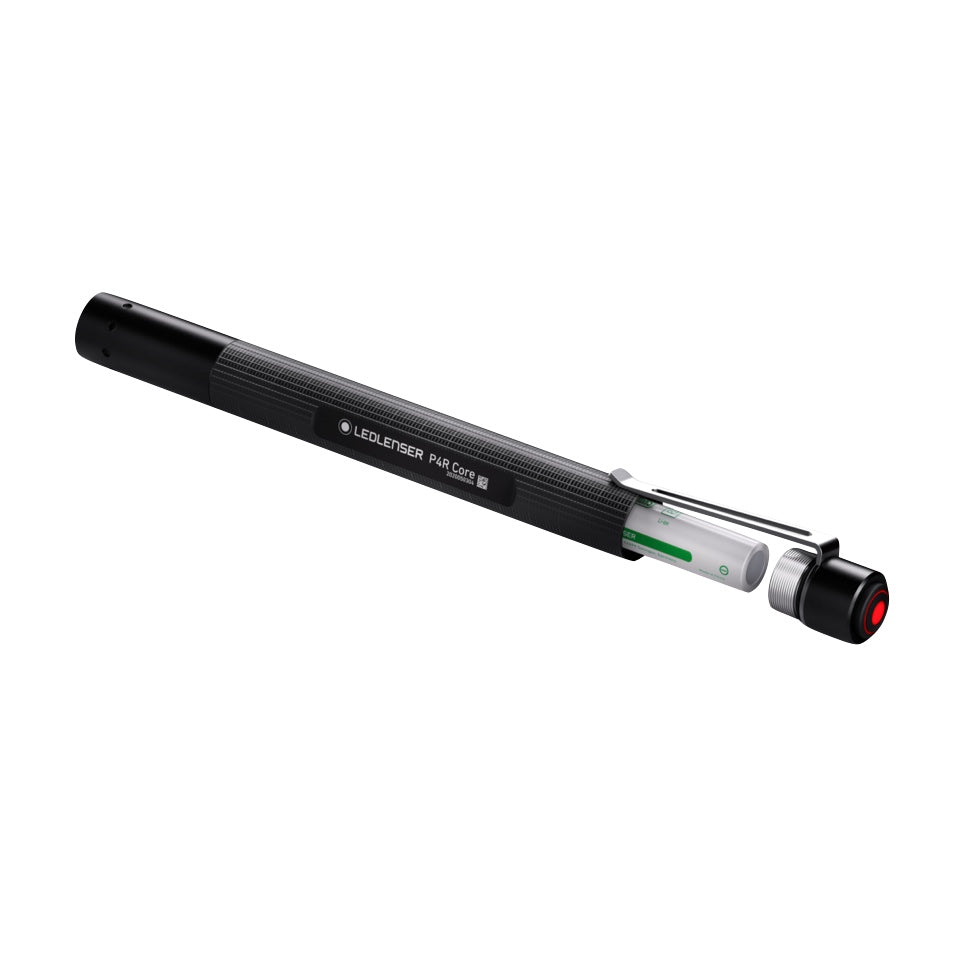 Ledlenser P4R Core LED Taschenlampe 200 lm IPX4 Schwarz ( 502177 ) + 1x Akku + 1x USB Kabel - Toolbrothers