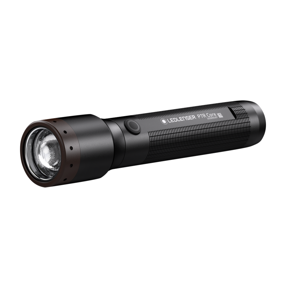 Lampe de poche LED Ledlenser P7R Core 1400 lm IP68 noir (502181) + 1x batterie + câble de chargement