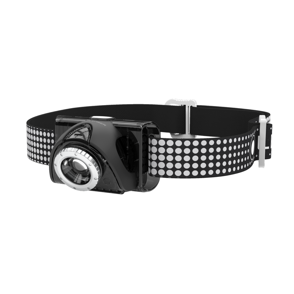 Lampe frontale LED Ledlenser SEO7R 220 lm IPX6 noir (6107-RB) + 1x batterie + 1x câble USB + 1x batterie