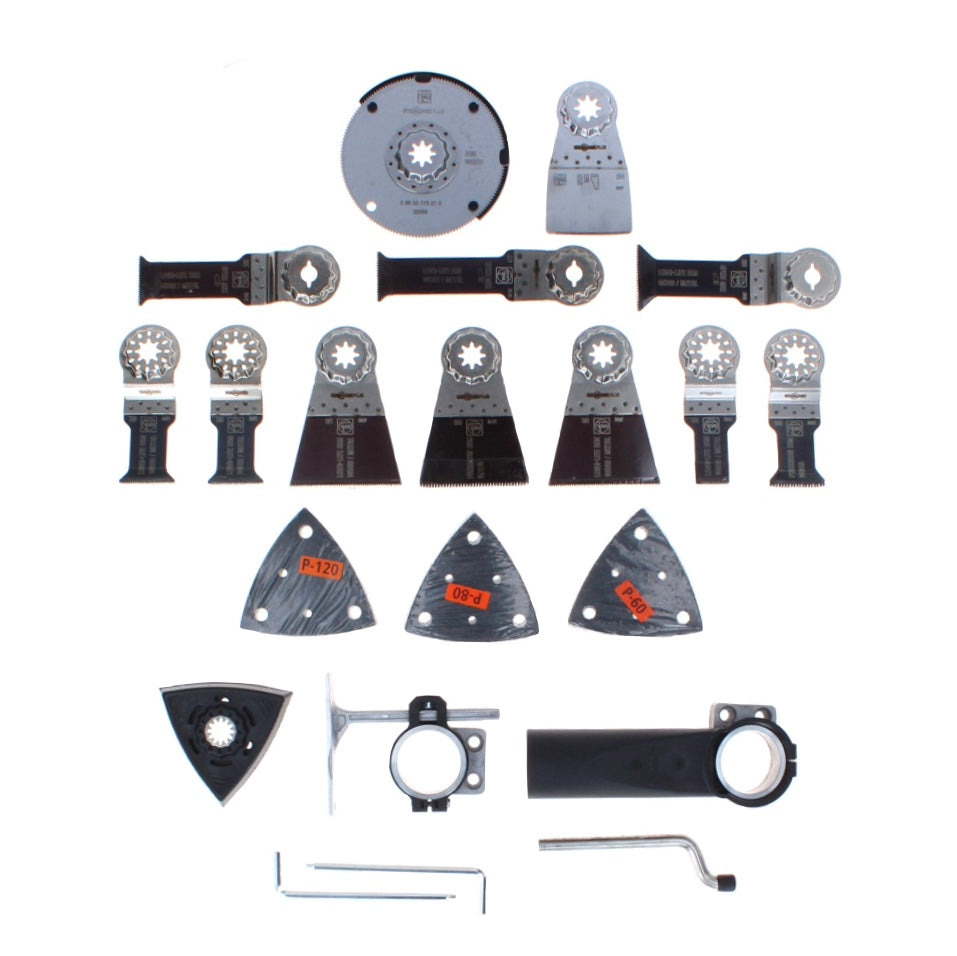 FEIN Profi Set Starlock Max Innenausbau 45 tlg. ( 35222967120 ) + Profi Set Starlock Max Fugensanierung Sägeblatt 7 tlg.( 35222967130 )