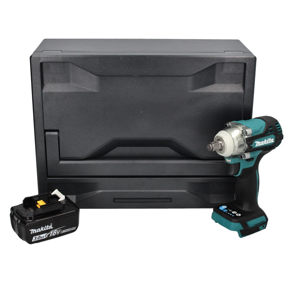 Makita DTW 300 F1X Clé à chocs sans fil 18 V 330 Nm 1/2" sans balais + 1x batterie 3,0 Ah + Makbox - sans chargeur