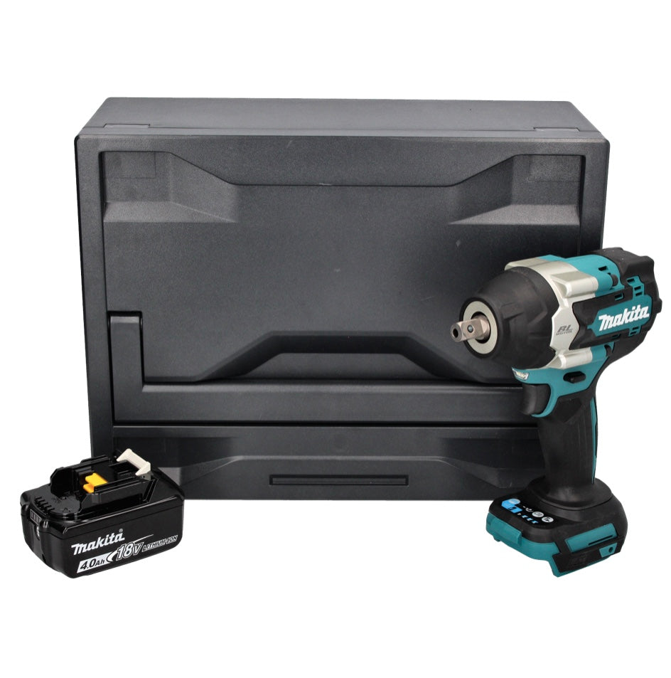 Makita DTW 701 M1X Akku Schlagschrauber 18 V 700 Nm 1/2" XPT Brushless + 1x Akku 4,0 Ah + Makbox - ohne Ladegerät