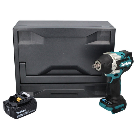 Makita DTW 701 T1X Clé à chocs sans fil 18 V 700 Nm 1/2" XPT Brushless + 1x batterie 5,0 Ah + Makbox - sans chargeur