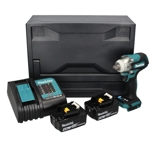 Makita DTW 300 SMX Clé à chocs sans fil 18 V 330 Nm 1/2" sans balai + 2x batterie 4,0 Ah + chargeur + Makbox