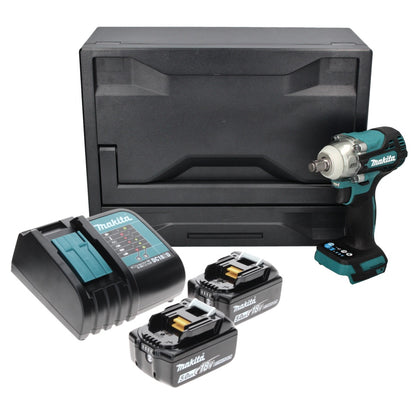 Makita DTW 300 STX clé à chocs sans fil 18 V 330 Nm 1/2" sans balai + 2x batterie 5,0 Ah + chargeur + Makbox