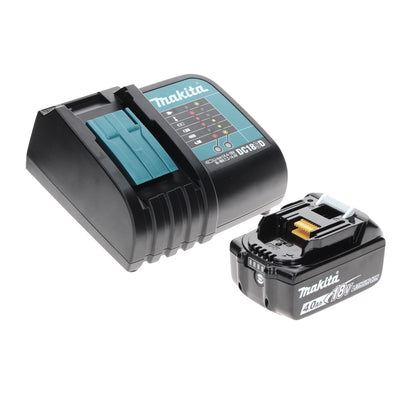 Meuleuse d'angle sur batterie Makita DGA 519 SM1X 18 V 125 mm sans balais X-Lock + 1x batterie 4,0 Ah + chargeur + Makbox