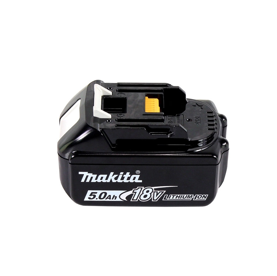 Makita DGA 519 T1X Meuleuse d'angle sans balais 18 V 125 mm X-Lock + 1x batterie 5,0 Ah + Makbox - sans chargeur