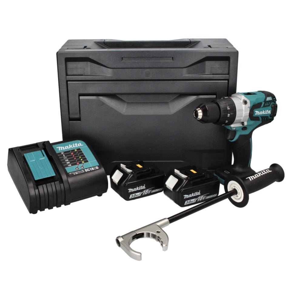 Makita DDF 481 SFX perceuse-visseuse sans fil 18 V 115 Nm sans balai + 2x batteries 3,0 Ah + chargeur + Makbox