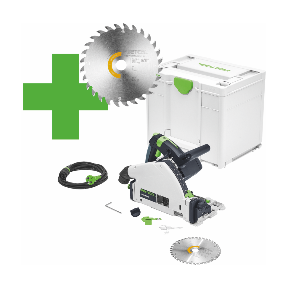 Festool TS 55 F Master Edition 2021 Tauchsäge 1200 W 160 mm ( 577035 ) + Sägeblatt + Systainer - Toolbrothers