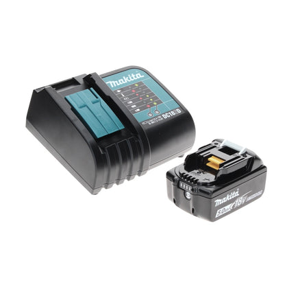 Makita DHP 485 ST1X perceuse à percussion sans fil 18 V 50 Nm sans balai + 1x batterie 5,0 Ah + chargeur + Makbox