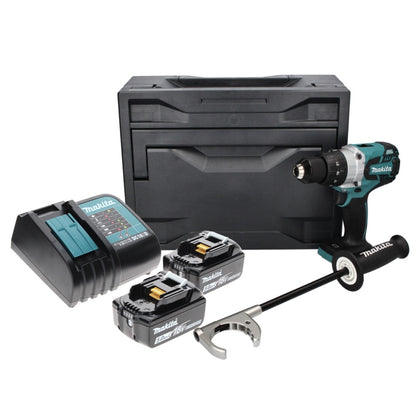 Makita DDF 481 STX perceuse-visseuse sans fil 18 V 115 Nm sans balais + 2x batteries 5,0 Ah + chargeur + Makbox