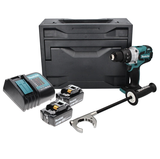 Makita DDF 481 SGX Akku Bohrschrauber 18 V 115 Nm Brushless + 2x Akku 6,0 Ah + Ladegerät + Makbox