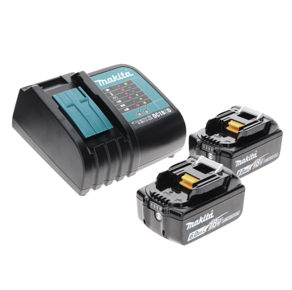 Makita DDF 481 SGX perceuse-visseuse sans fil 18 V 115 Nm sans balais + 2x batteries 6,0 Ah + chargeur + Makbox