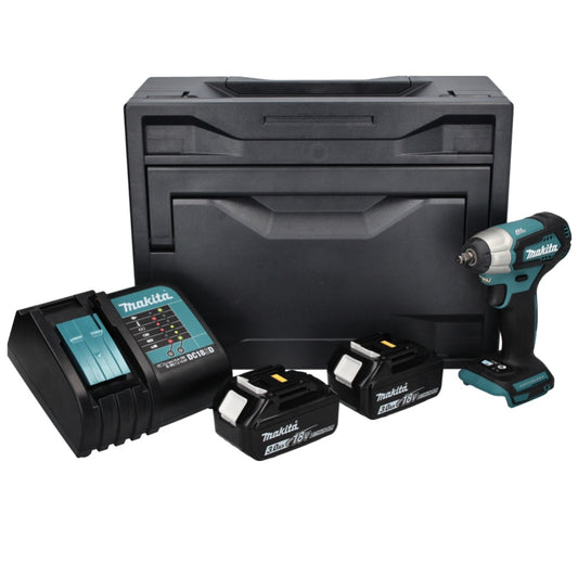 Makita DTW 180 SFX Akku Schlagschrauber 18 V 180 Nm 3/8" Brushless + 2x Akku 3,0 Ah + Ladegerät + Makbox