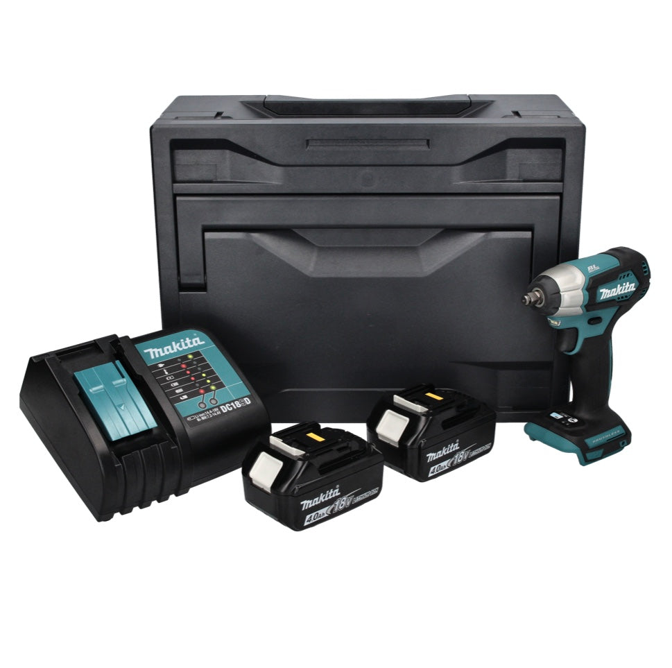 Makita DTW 180 SMX clé à chocs sans fil 18 V 180 Nm 3/8" sans balai + 2x batterie 4,0 Ah + chargeur + Makbox