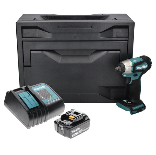 Makita DTW 180 ST1X clé à chocs sans fil 18 V 180 Nm 3/8" sans balais + 1x batterie 5,0 Ah + chargeur + Makbox