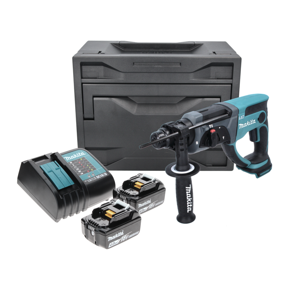 Makita DHR 202 SMX marteau combiné à batterie 18 V 2,0 J SDS Plus + 2x batteries 4,0 Ah + chargeur + Makbox