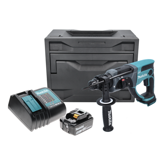 Makita DHR 202 SG1X Akku Kombihammer 18 V 2,0 J SDS Plus + 1x Akku 6,0 Ah + Ladegerät + Makbox