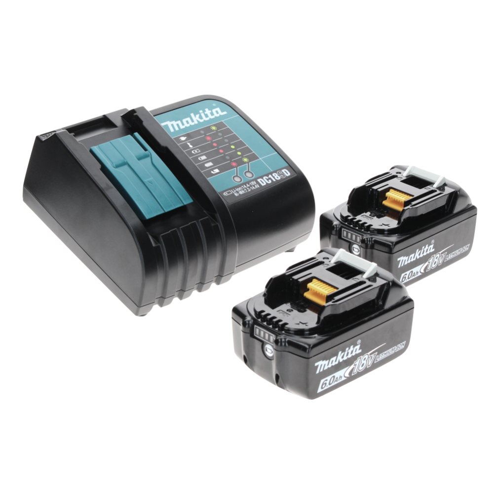 Makita DHR 202 SGX marteau combiné à batterie 18 V 2,0 J SDS Plus + 2x batteries 6,0 Ah + chargeur + Makbox