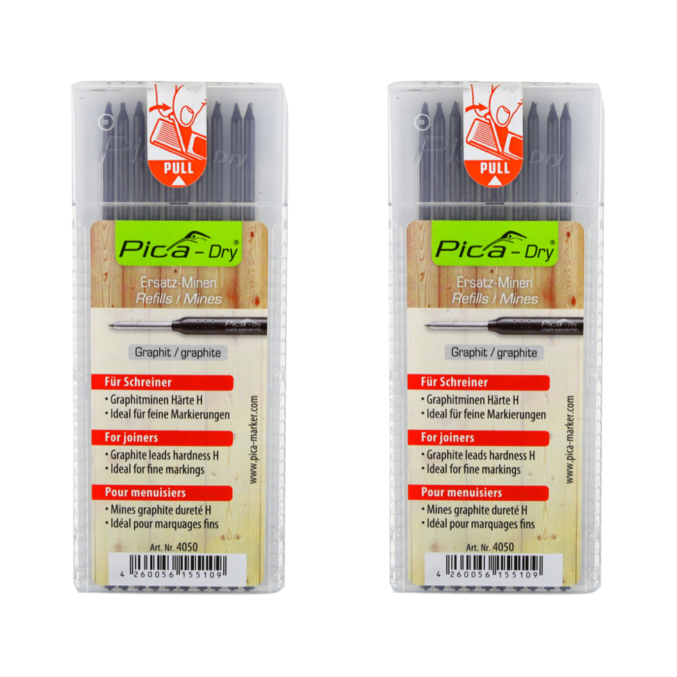 Fils de rechange Pica DRY dureté graphite H 20 pièces (2x 4050)