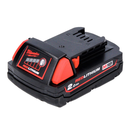 Batterie Milwaukee M18 B2 18 V / 2,0 Ah / 2000 mAh ROUGE Li-Ion (4932430062)