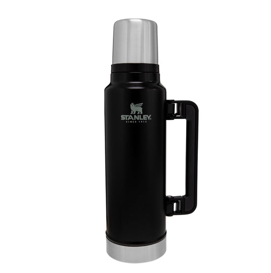 Stanley 1913 Classic Thermos Flacon Thermos 1,4 L Noir Double Paroi Isolation Sous Vide 40 Heures Chaud 35 Heures Froid