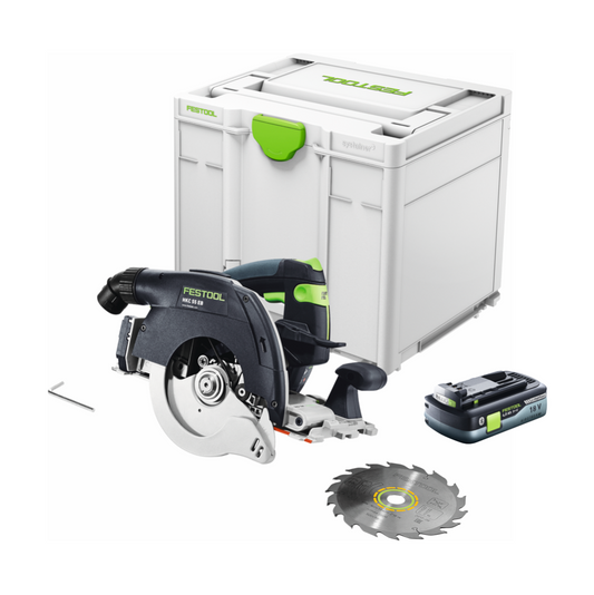 Festool HKC 55 EB-Basic Akku Handkreissäge 18 V 160 mm Brushless ( 576163 ) + 1x Akku 4,0 Ah + Systainer - ohne Ladegerät - Toolbrothers