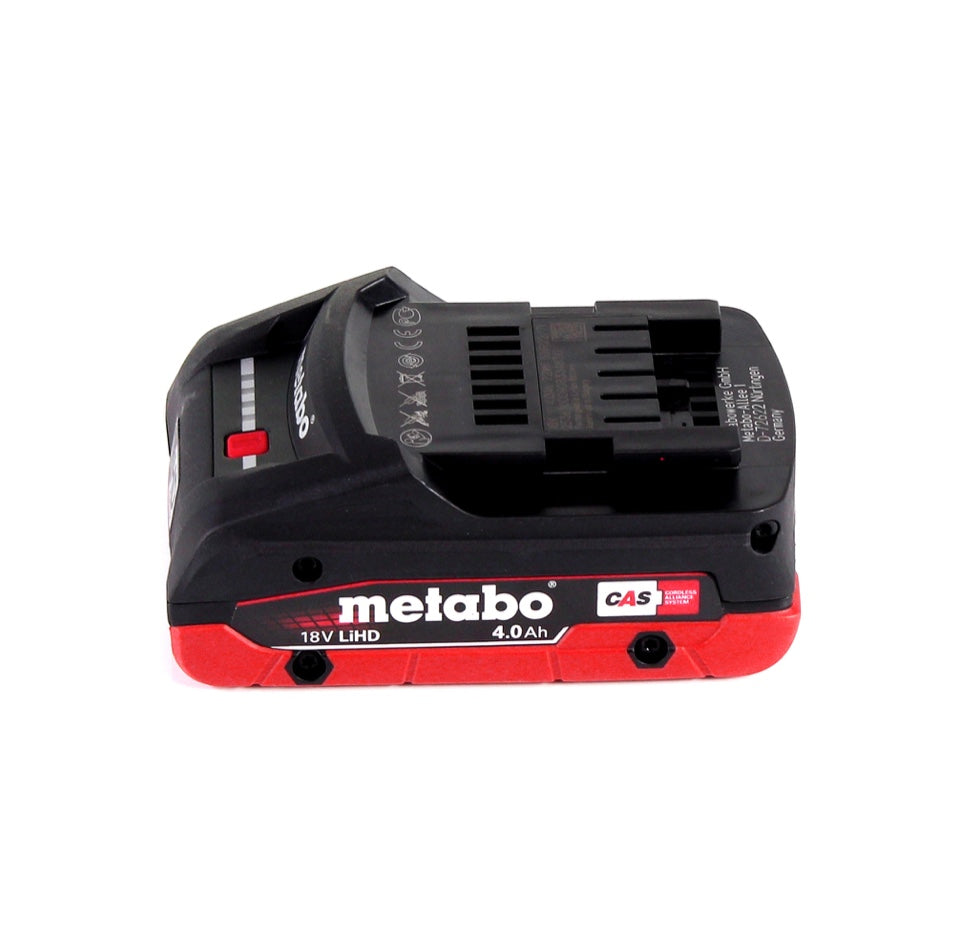 Meuleuse d'angle sur batterie Metabo W 18 LTX 125 18 V 125 mm + 1x batterie 4,0 Ah + metaBOX - sans chargeur